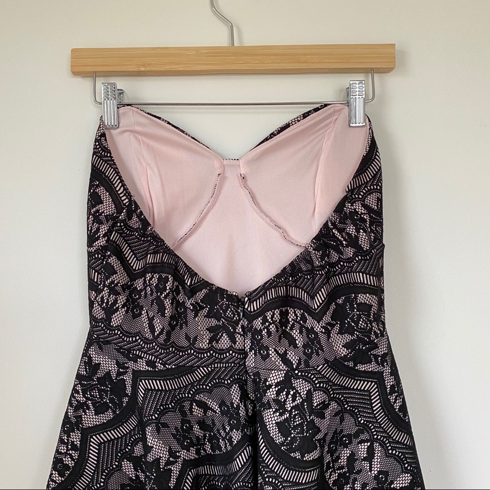 Windsor Black Lace Strapless Fit n’ Flare Dress - Picture 6 of 8